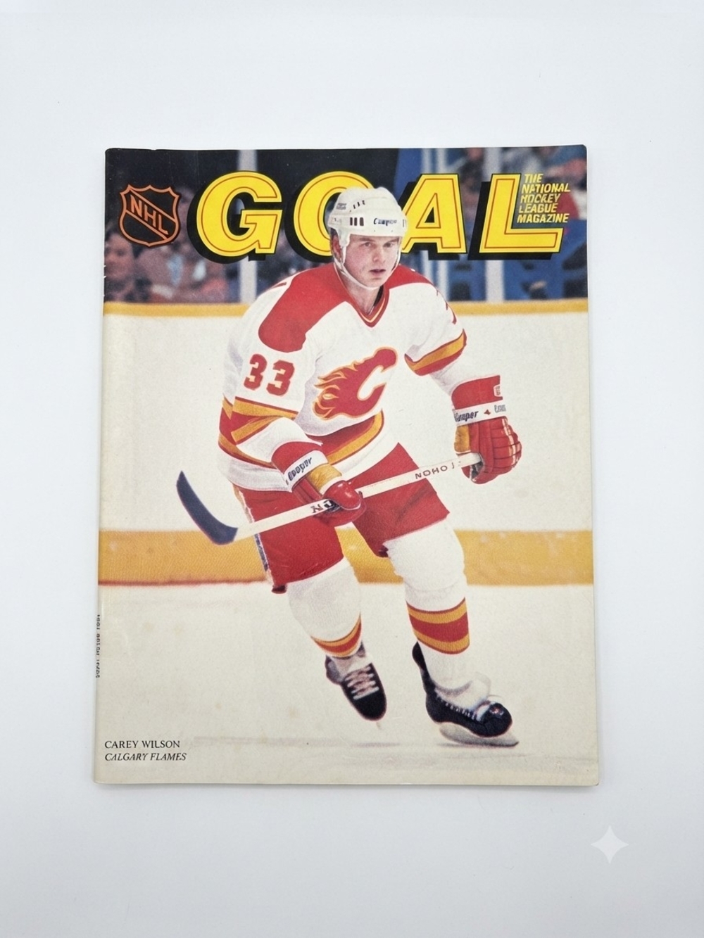 1985 GOAL NHL Hockey Magazine Calgary Flames Detroit Red Wings 80s Hockey